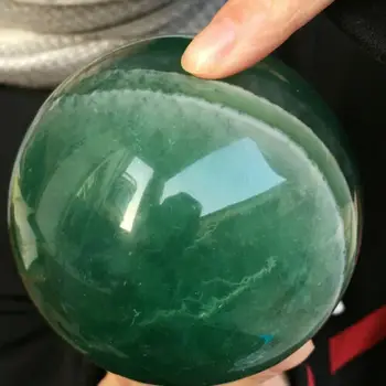 Natūrali žalioji fluorito kamuolys kvarco kristalo išgydyti kamuolys dvasia akmuo