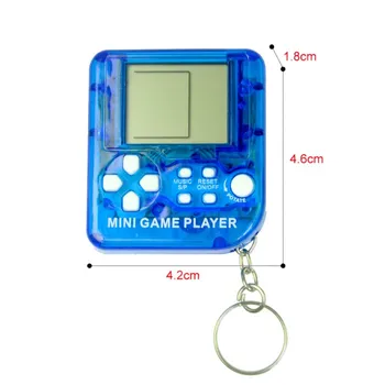 Mini Klasikinis Žaidimas Mašina, Vaikų Laikomo Nostalgišką Retro Mini Žaidimų Konsolę Su Keychain Tetris Vaizdo žaidimai, Klasikiniai Žaidimai .