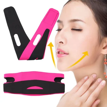 Moterys Sumažinti Dvigubo Smakro Plona Veido Raukšlių Veido Lieknėjimo Tvarstis Veido Massager Face-Lift Diržas