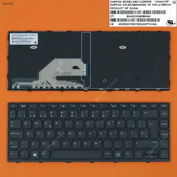 SP ispanijos Išdėstymo Nauja Pakeitimo Klaviatūra HP Proboook 430 G5 440 G5 445 G5 Nešiojamas Juoda su Rėmo NR. Apšvietimu
