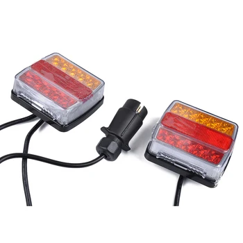 12V Vandeniui LED automobilinė Priekaba Šviesos Rinkinys Indikatorius užpakalinis Žibintas Galinis Atbulinės eigos Įspėjimo lemputės Auto Dalys