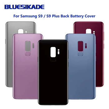 S Baterijos Dangtelis Skirtas Samsung Galaxy S9 S9 Plus G965F G965FD S9+ Galinio Stiklo Baterijos Dangtelio Korpusas Case atsarginės Dalys