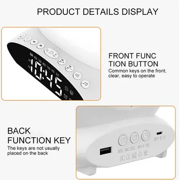 LED Skaitmeninis Laikrodis-Žadintuvas Žiūrėti Lentelėje Elektroninių Darbalaukio Laikrodžius, USB Pabusti, Šviesos, FM Radijas Laiko Projektorius Atidėjimo Funkcija