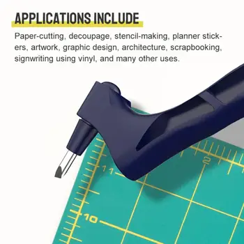 Amatų Pjovimo Įrankiai 360 Besisukančiais Ašmenimis Popieriaus Žirklės 3 Pakeisti Disko Amatų Pjovimo Peilis 