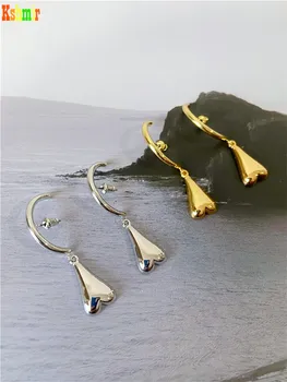 Kshmir1.1cm-4.5 cm Fashion-retro stiliaus aukso širdies formos auskarai formos auskarai moterims, auskarai, papuošalai, dovanos 2021