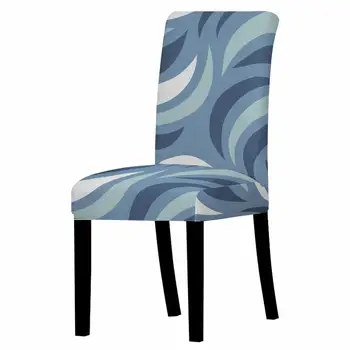 Kėdė Padengti Valgomasis Elastinga Kėdžių dangose Spandex Ruožas Elastinga Paprastas Stilius Anti-purvinas Nuimamas