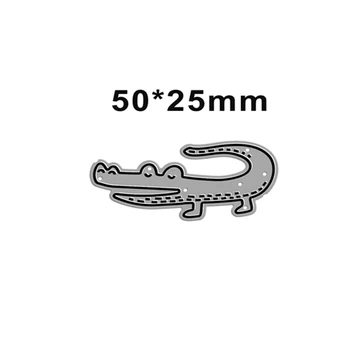 Naujas Kalėdų Krokodilas Gyvūnų Draugas 2020 Metalo Pjovimo Štampai, skirti 