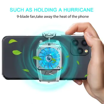 Nešiojamų Mini Mobilusis Telefonas Aušinimo Ventiliatorius Radiatoriaus Turbo Uraganas Žaidimas Aušintuvas Mobilųjį Telefoną Kietas Šilumos Kriaukle IPhone/Samsung/Xiaomi