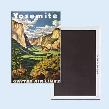 Yosemite United Air Lines Plakatas 24104 nostalgišką Retro šaldytuvas magnetai