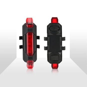 Dviračio Šviesos Vandeniui Galiniai Šviesos diodų (LED) USB Įkrovimo Šviesa naktį jojimo Saugus įspėjamoji lemputė Galinis Dviračio Žibintas