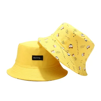 Unisex Medvilnės Kibirą Skrybėlės Grįžtamasis Vasaros Sulankstomas Saulės Panamos Skrybėlė Hip-Hop Platus Kraštų Paplūdimio UV Apsauga Žvejys Skrybėlę