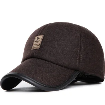 2020 nauja rudens ir žiemos vyrų beisbolo kepurės, šilta kepurė su ausų storio žiemos skrybėlę Moterų skrybėlių Mados visas rungtynes, skrybėlę vyrai