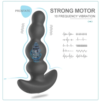 360 Laipsnių Besisukantis Analinis Vibratorius Vyrų Prostatos Massager Analinis Granulės Sekso Žaisliukai Vyrams Išangę G-Taško Stimuliacija Vibracija Butt Plug