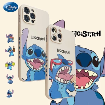 Animacinių filmų Mielas Disney Dygsnio Soft Case for iPhone 12 11 Pro Max 7 8 XR X Telefono Dangtelį Silicong Anti-rudenį Coque Shell zz0603