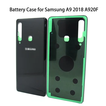 Baterija Atveju Dangtelį Durų Būsto Samsung Galaxy A9 2018 A920F Asamblėjos atsarginės Dalys, Juoda Mėlyna Raudona