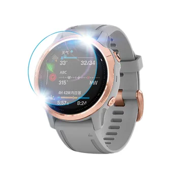 3PCS Ultra Clear Plėvelės nuo Sprogimo apsaugotą Smart Watch band Apsaugos Grūdintas Stiklas Screen Protector, GARMIN FENIX 6S Pro