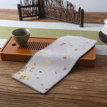 Kinijos aukšto rango arbatos rankšluostį absorbentas storio pliušinis arbatos stalo skudurai Kinijos Kung Fu arbatos kilimėliai aukštos kokybės puodą, rankšluosčiai