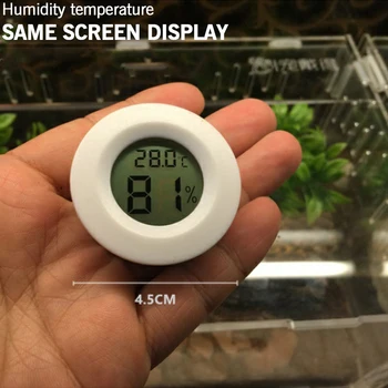 Mini LCD Skaitmeninis Termometras su Drėgmėmačiu Šaldytuvas Šaldiklis Testeris Temperatūros, Drėgmės Matuokliu Detektorius Thermograph Pet Automobilių Patalpų