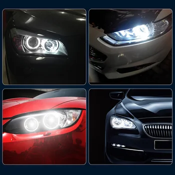 2X Canbus LED Angel Eyes Šviesos Aureolę Žiedas Lempos Klaidų priekinis žibintas BMW X5 E87 E39 M5 E66 E83 X3 E60 E61 E63 E64 M6 E65 E53