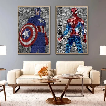 Marvel Herojus Geležinis Žmogus Kapitonas Amerika 