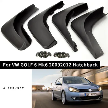 Volkswagen VW Golf 6 Mk6 Sedanas 2009 M. 2010 M. 2011 m. 2012 Nustatyti Litų Purvo Atvartais Mudflaps Splash Apsaugai, Priekiniai Priekiniai Atvartu Purvasargių