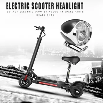 10 colių Elektrinis Motoroleris, Žibintų Lemputė E-scooter Priekiniai Šviesos Kugoo M4 Serijos Motoroleris Priedai, Dalys