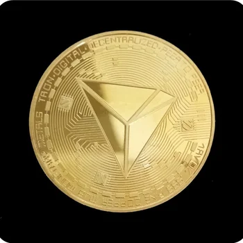 Naujas Ne valiuta TRX Monetų Virtualus Metalo Atminimo TRXs Coinss Coinsing Bitcoin Atminimo Dovaną-Aukso, Sidabro Kolekcines