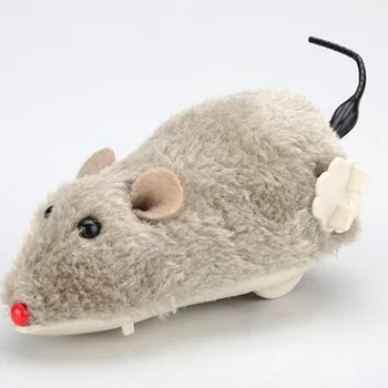 Automatinės pelės naminių kačių interaktyvus žaislas mielas veikia pelės juokinga katė žaislas Pelių & Gyvūnų Žaislai Vilnos žaislai