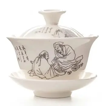 Porceliano Gaiwan Kinijos Kaulų Kinija Virdulys Kung Fu Teaware