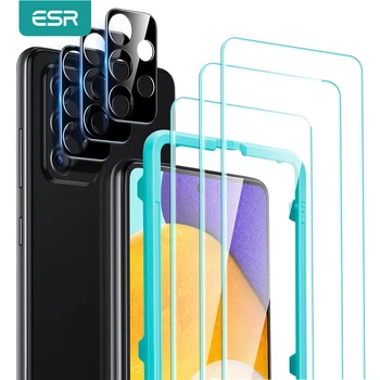 ESR Bundle Samsung Galaxy A52 3PCS Stiklo Ekranas Protecter Fotoaparato Objektyvą Filmas Visiškai Padengti Apsaugine Plėvele Stiklo Samsung A52