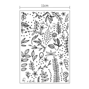 11x16CM Svajonių gėlės skaidrus sandarinimo aišku, antspaudai, silikoninis sandariklis roller ženklų užrašų knygelė 