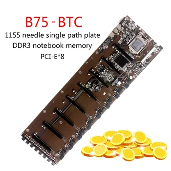 Naujas Kasybos BTC B75-BTC 6PCI-E Darbastalio Plokštė B75 LGA 1155 DDR3 16G SATA3 USB3.0 BTC Bitcoin Mining Mainboard