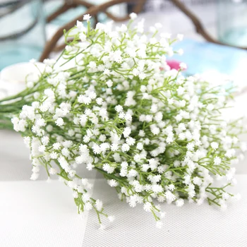 Zerolife 1Pc Gypsophila Dirbtinės Gėlės Baltos Aukštos Kokybės Kūdikių Kvėpavimas Netikrą Gėlių Puokštė Namų Vestuvių Dekoravimas Rudenį