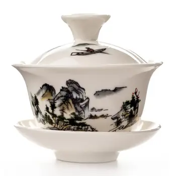 Porceliano Gaiwan Kinijos Kaulų Kinija Virdulys Kung Fu Teaware