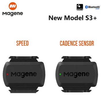 Magene S3+ Speed/Cadence Jutiklis ANT+ Bluetooth Kompiuteris, Spidometras Dviratį Dviračiu Kompiuterio Vandeniui H64 Širdies ritmo Diržas Dirželis