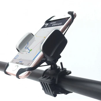 MTB Dviratis Telefono Laikiklis, Universalus Mobiliojo Telefono Laikiklis Silikono Dirželis Dviračio Rankenos GPS Motociklo Laikiklis Stovėti 4-6.5 colių