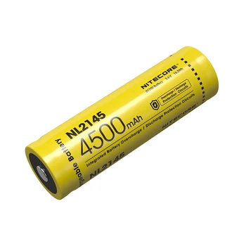 NITECORE NL2145 21700 Li-ion daugkartinio Įkrovimo Baterijos 3.6 v 4500mAh Aukštos kokybės Apsauginis Grandinės Baterijos LED Žibintuvėlis