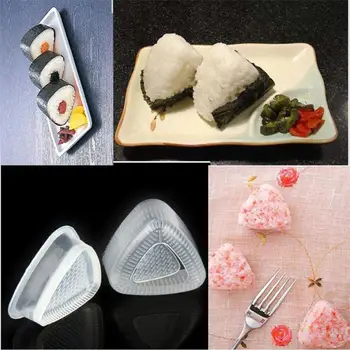 Virtuvės Reikmenys Suši Pelėsių 2vnt Trikampio Formos Pelėsių Suši Maker Pelėsių Suši Įrankiai Onigiri Ryžių Kamuolys Bento Paspauskite Maker Pelėsių