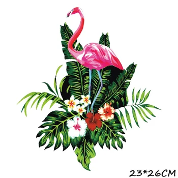 Flamingo Pleistras Geležies-perdavimo Drabužių Thermoadhesive Pleistrai Gėlių Lipduką 
