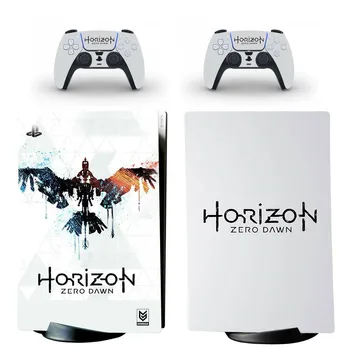 Horizontas lygus Nuliui Aušros PS5 Digital Edition Odos Lipdukas, Decal Padengti 5 PlayStation Konsolės ir Valdytojai PS5 Odos, Vinilo Įklijos