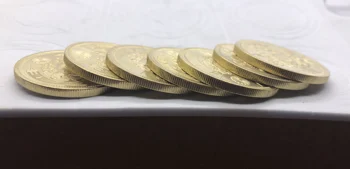 Didžiosios Japonijos 1897 20 Jenos Meidži 30 Metų Aukso Monetos Žalvario Metalo Paulownia Gėlių Herbas Imperatorius Karališkasis Antspaudas, Kopija Monetas