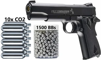 Umarex Colt Vadas - Full Metal 1911 Blowback CO2 .177 Cal BB Pistoletas oriniams Sienos alavo ženklas