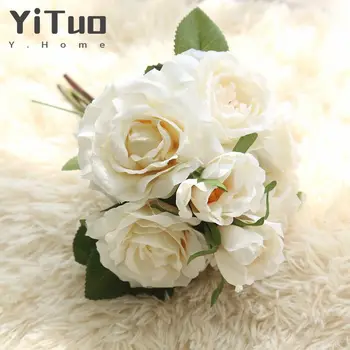 YiTuo Puokštės, Dirbtinės Gėlės Rožės Namų Puošybai Vestuvių Dirbtinės Gėlės GF15979A