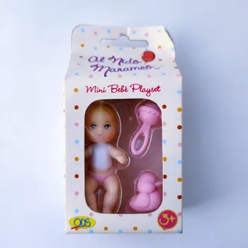 Mielas retas mini baby doll žaisti namuose antis spenelių kišenėje baby doll žaislas vaikams gimtadienio dovana