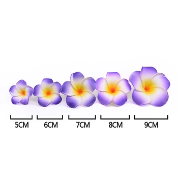 10vnt Skersmuo 5-9cm Dirbtinis Putų Plumeria Frangipani Gėlės Havajų Gėlė, Vestuvių Dekoravimas Šalis 