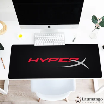 HyperX logotipas Pelės mygtukai Papildomi mygtukai Didelio dydžio Žaidimų setup priedai Klaviatūra, Kilimėlis Profesionalus Kompiuterio Pelės Padas Grande dydis