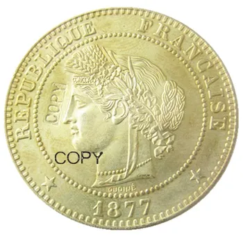1875A 1877A Prancūzija 10 Centimes Kopijuoti Monetas