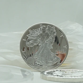 Laisvės Erelio Moneta 1 oz Bauda Sidabro Kolekcionuojamų Amerika Jungtinės Statula Iššūkis Monetos