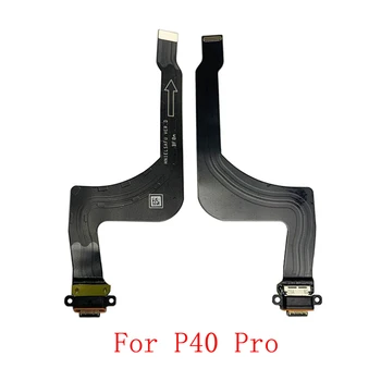 Originalus USB Įkrovimo Dokas Port Jungtis Valdybos Dalių Flex Kabelis Huawei P40 P40 Pro P40 Lite P40 Lite E USB PCB Lenta