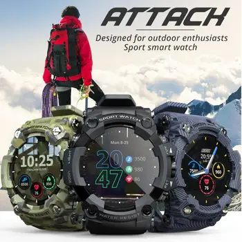 Lauko Smart Žiūrėti Jutiklinis Ekranas Fitness Tracker Smart Watch Vyrų Širdies Ritmo Monitorius Kraujo Spaudimas Smartwatch 